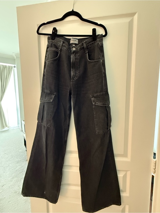 Agolde Denim - Agolde Washed Black High-Rise Jeans
